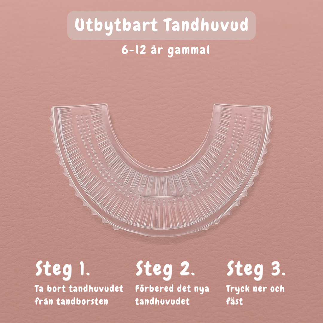Tandhuvud till U-Formad Tandborste