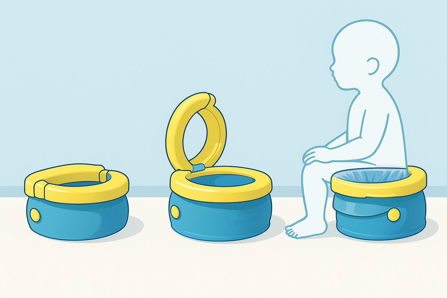 Utomhus Potty − Enkel & fällbar